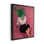 I leaf you Framed Canvas Print Gallery Image 2
