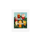 I need a drink (Cocktail time!) Art Print Gallery Image 1
