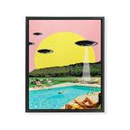 Invasion on vacation (Square) Framed Canvas Print Gallery Image 8