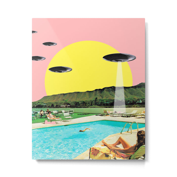 Invasion on vacation (Square) Metal Print Gallery Image 1