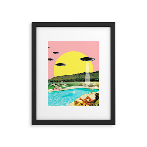 Invasion On Vacation (Square) Framed Art Print