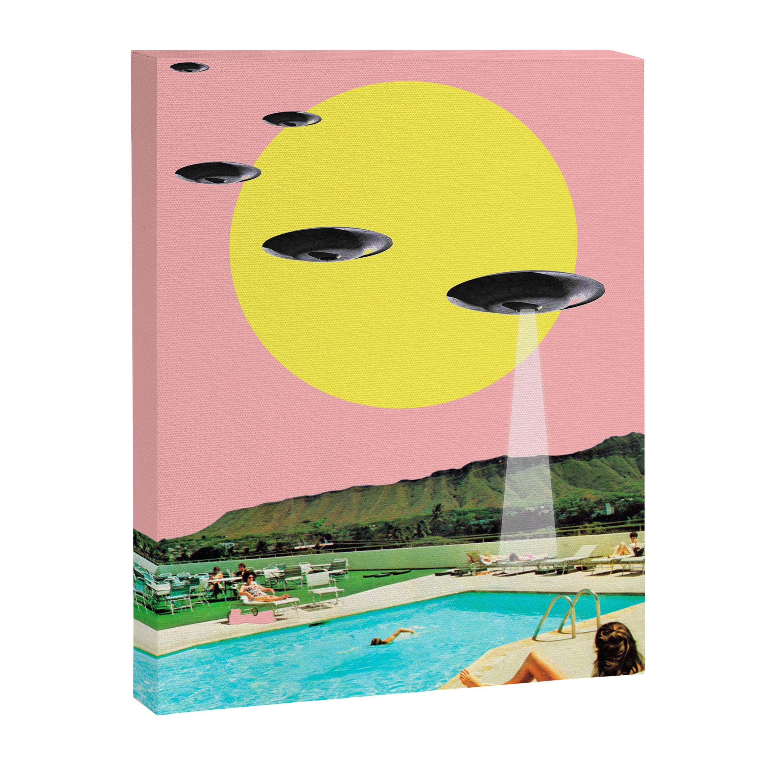 Invasion on vacation (UFO in Hawaii) Canvas Print Gallery Image 6