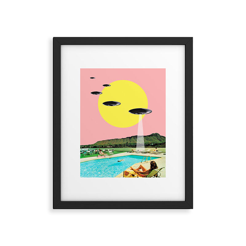 Invasion on vacation (UFO in Hawaii) Framed Art Print Gallery Image 5