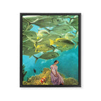 'It's Lonely Down Here' // Under the Sea Framed Canvas Print Gallery Image 6