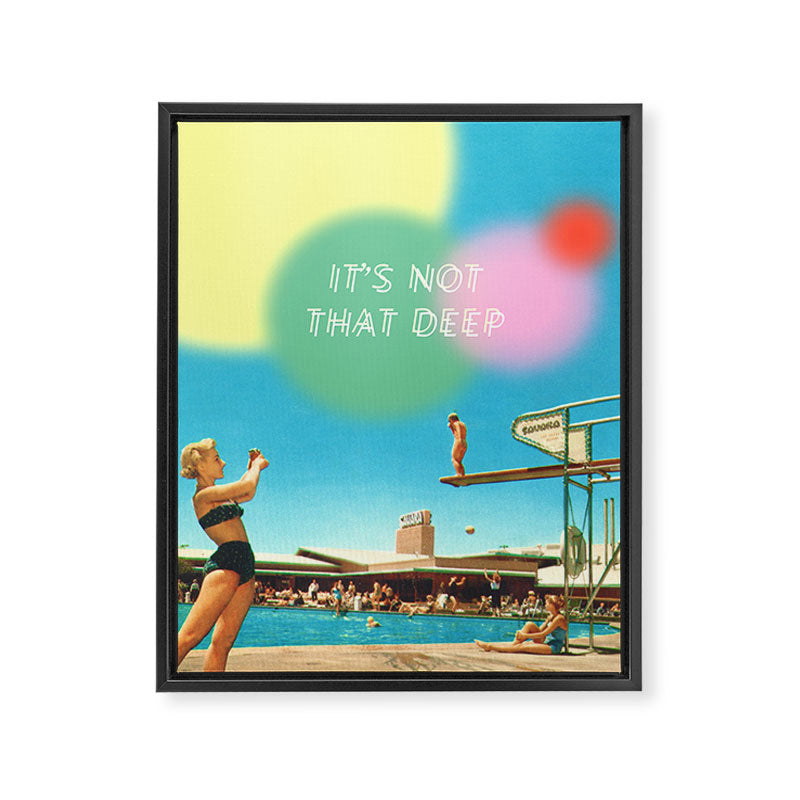 It's not that deep Framed Canvas Print Gallery Image 6