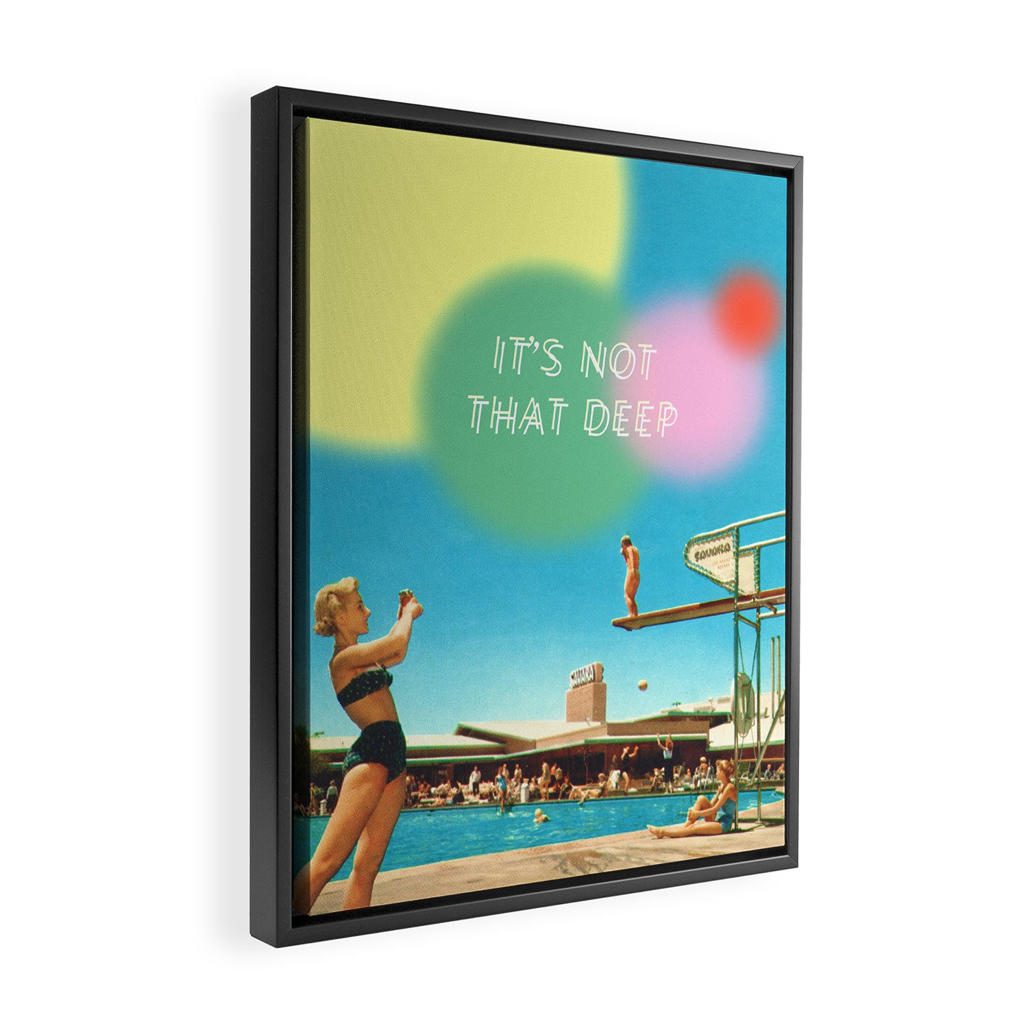 It's not that deep Framed Canvas Print Gallery Image 2