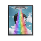 Love is love is love // Pride & UFOs Framed Canvas Print Gallery Image 6
