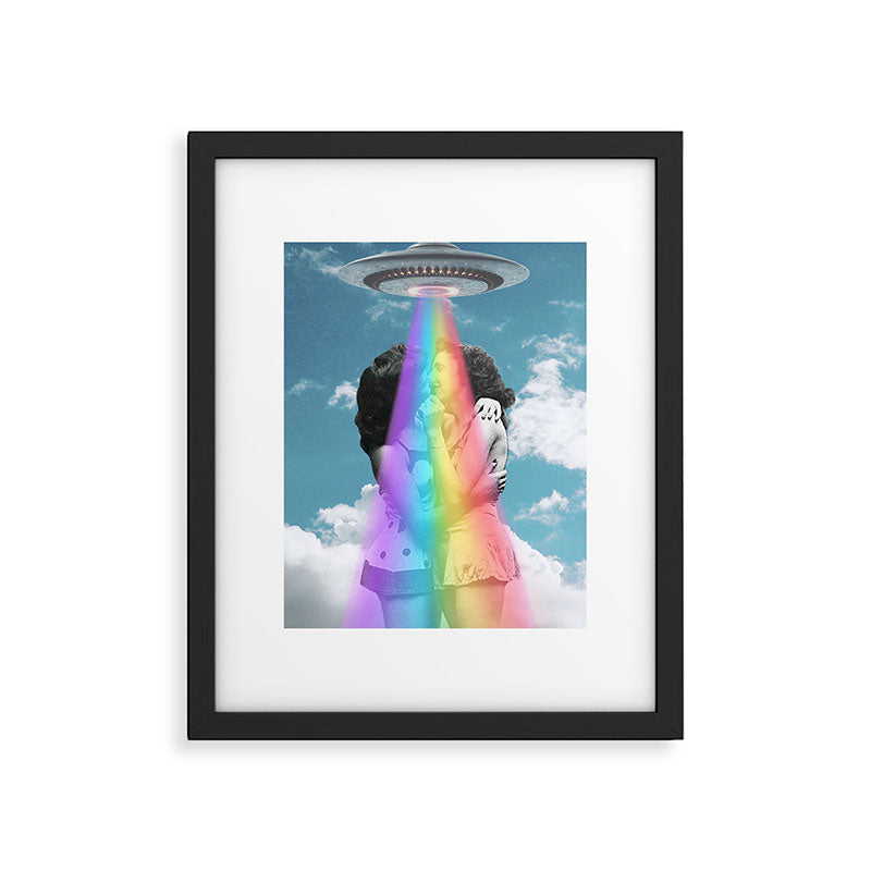 Love is love is love // Pride & UFOs Framed Art Print Gallery Image 5