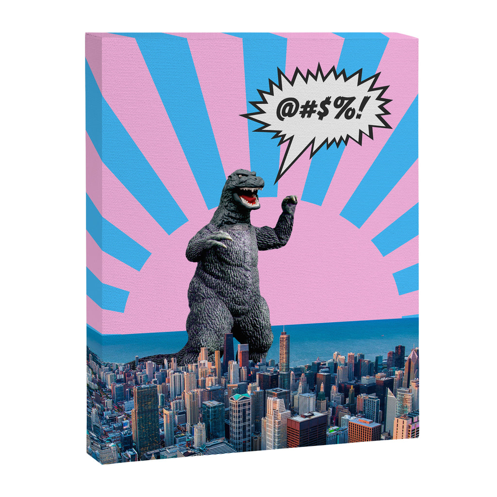 Monster in Town (@#%!) Canvas Print Gallery Image 6