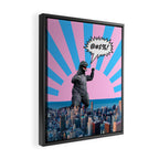 Monster in Town (@#%!) Framed Canvas Print Gallery Image 2