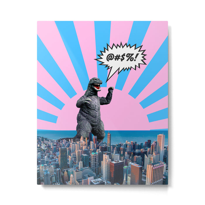 Monster in Town (@#%!) Metal Print Gallery Image 1