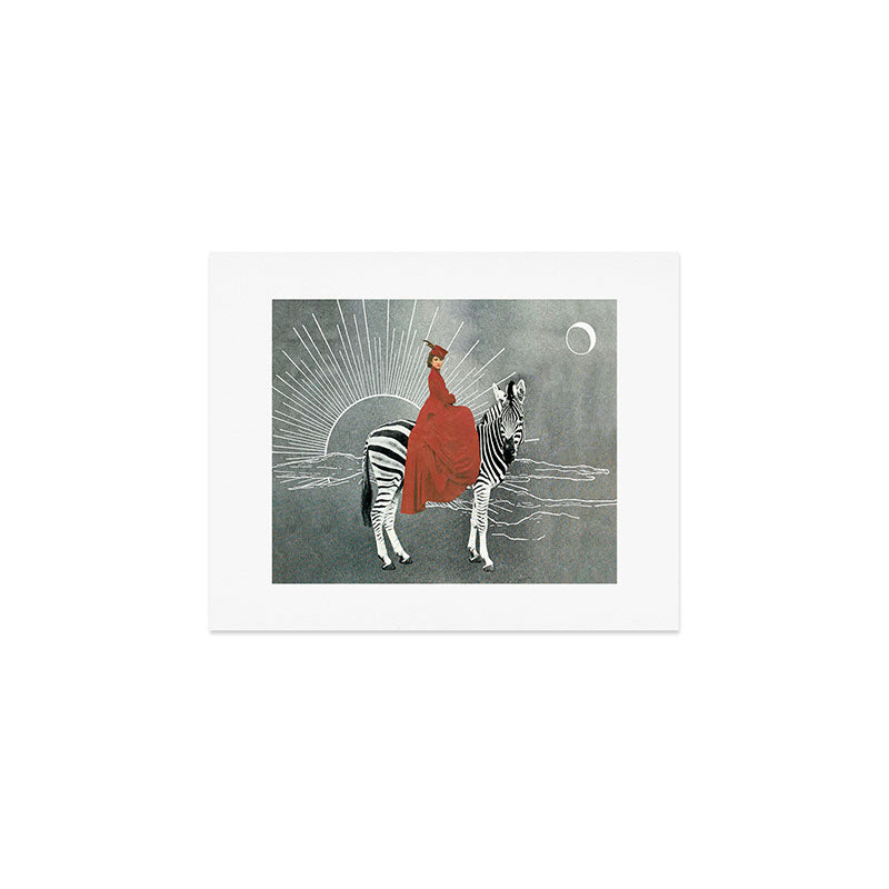 My zebra and I Art Print Gallery Image 1
