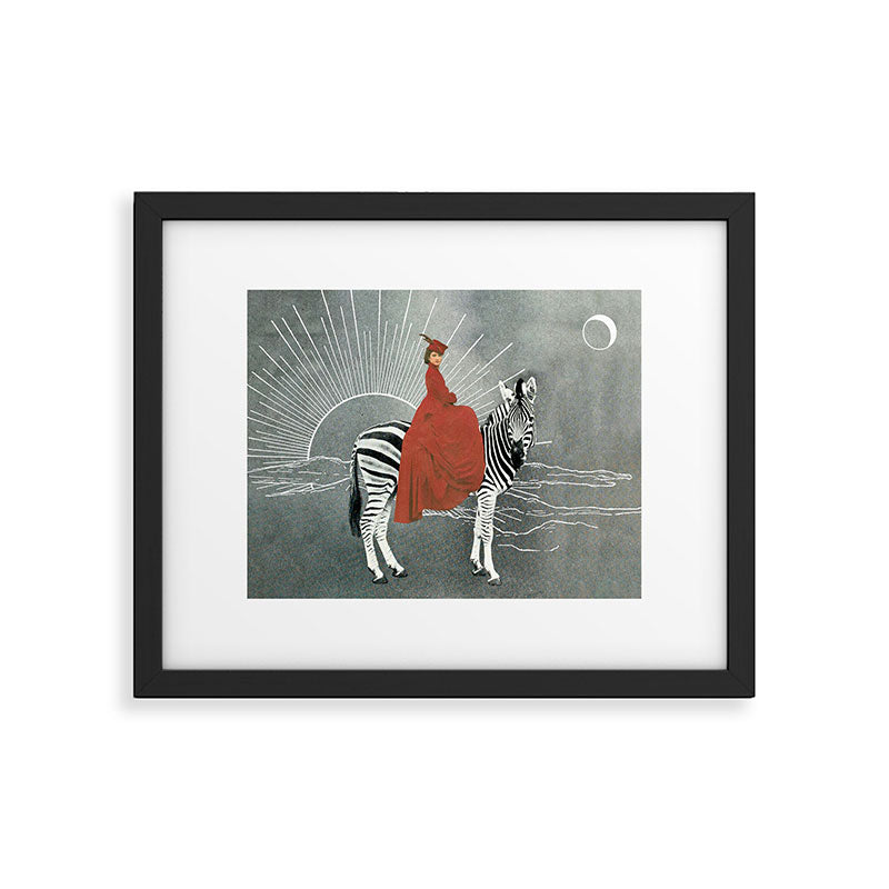 My zebra and I Framed Art Print Gallery Image 5