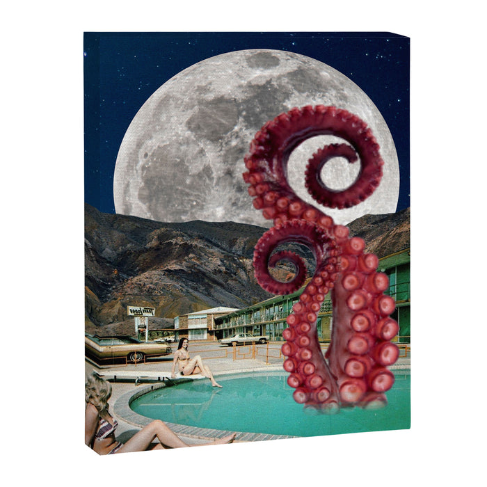 Octopus in the pool Canvas Print Gallery Image 1