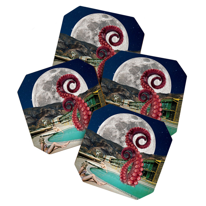 Octopus in the pool Coaster Gallery Image 1