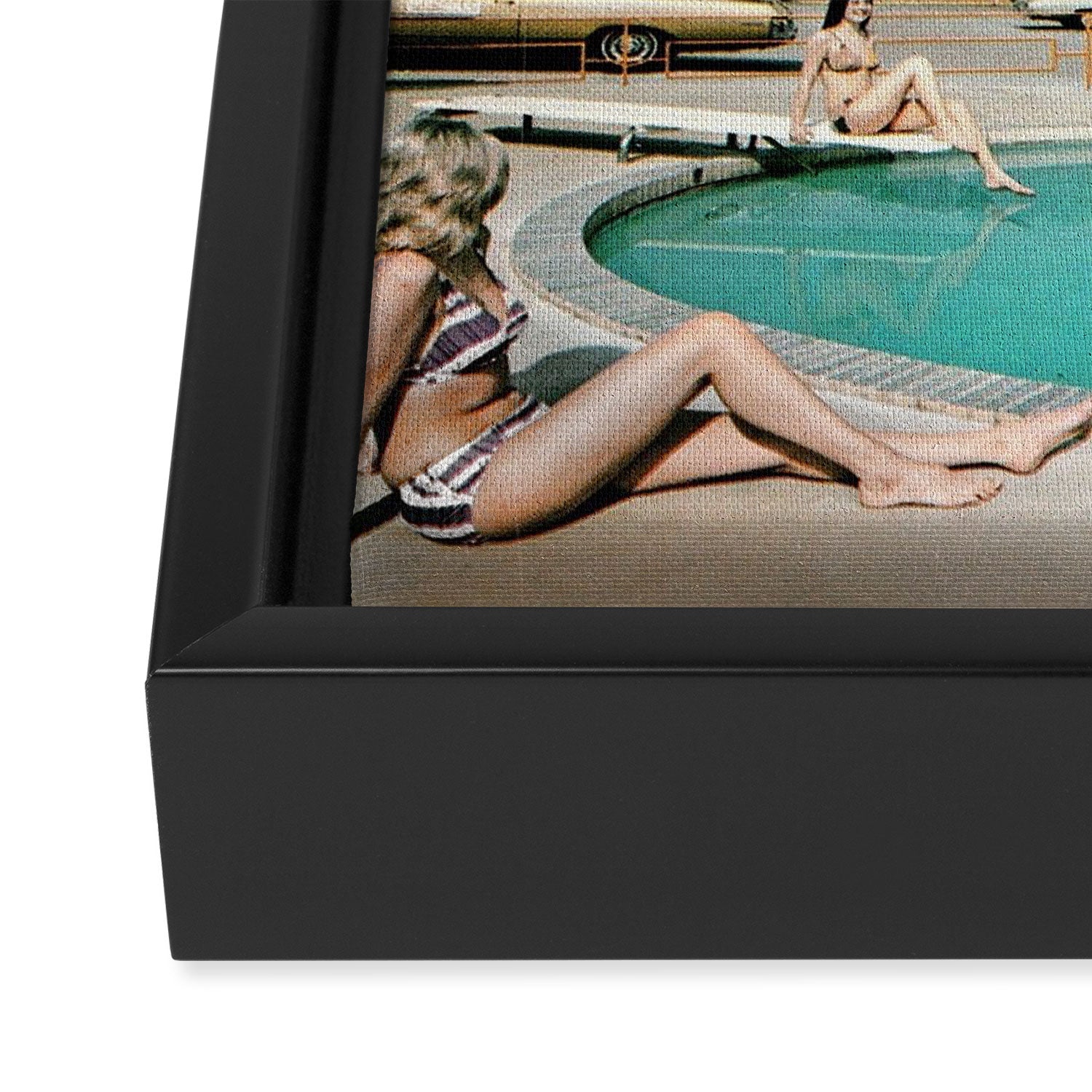 Octopus in the pool Framed Canvas Print Gallery Image 3