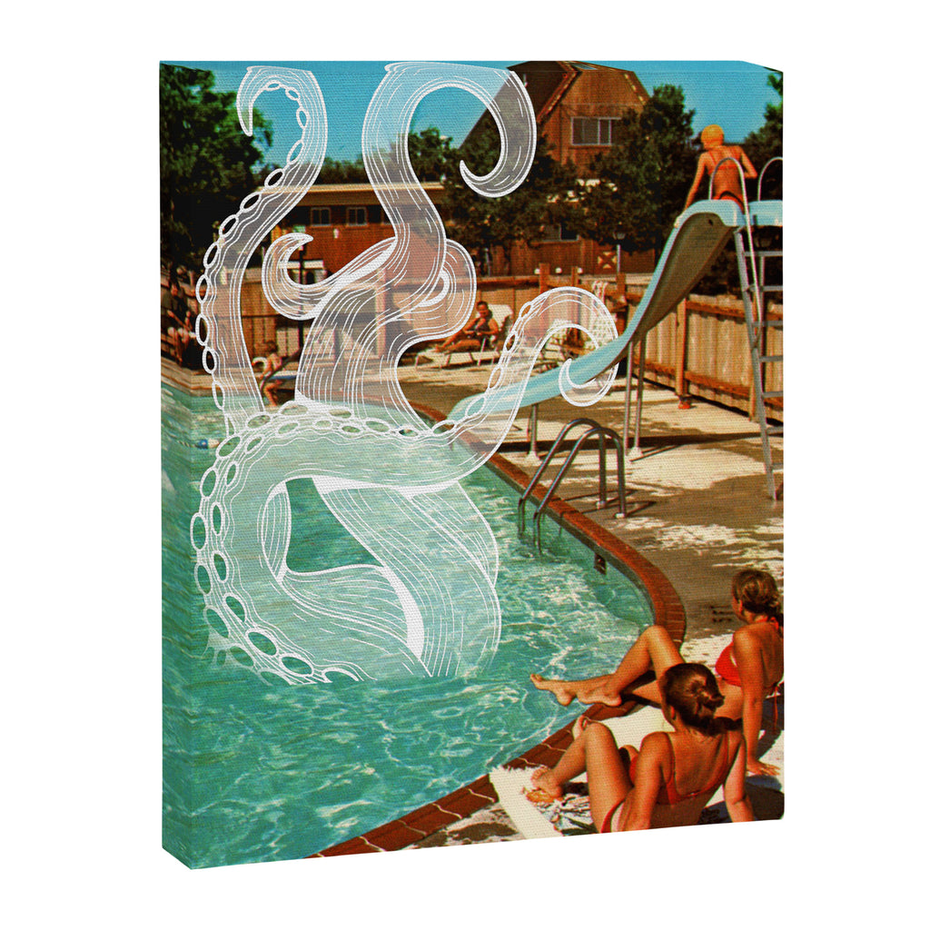 Octopus splash Canvas Print Gallery Image 6