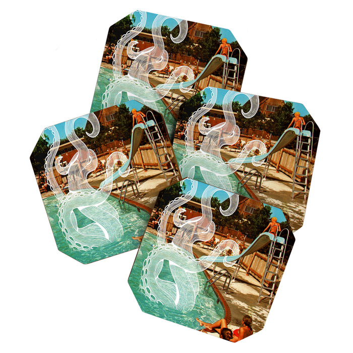 Octopus splash Coaster Gallery Image 1