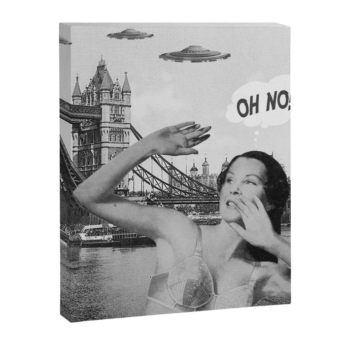 Oh no! London ca. 1950 Canvas Print Gallery Image 1