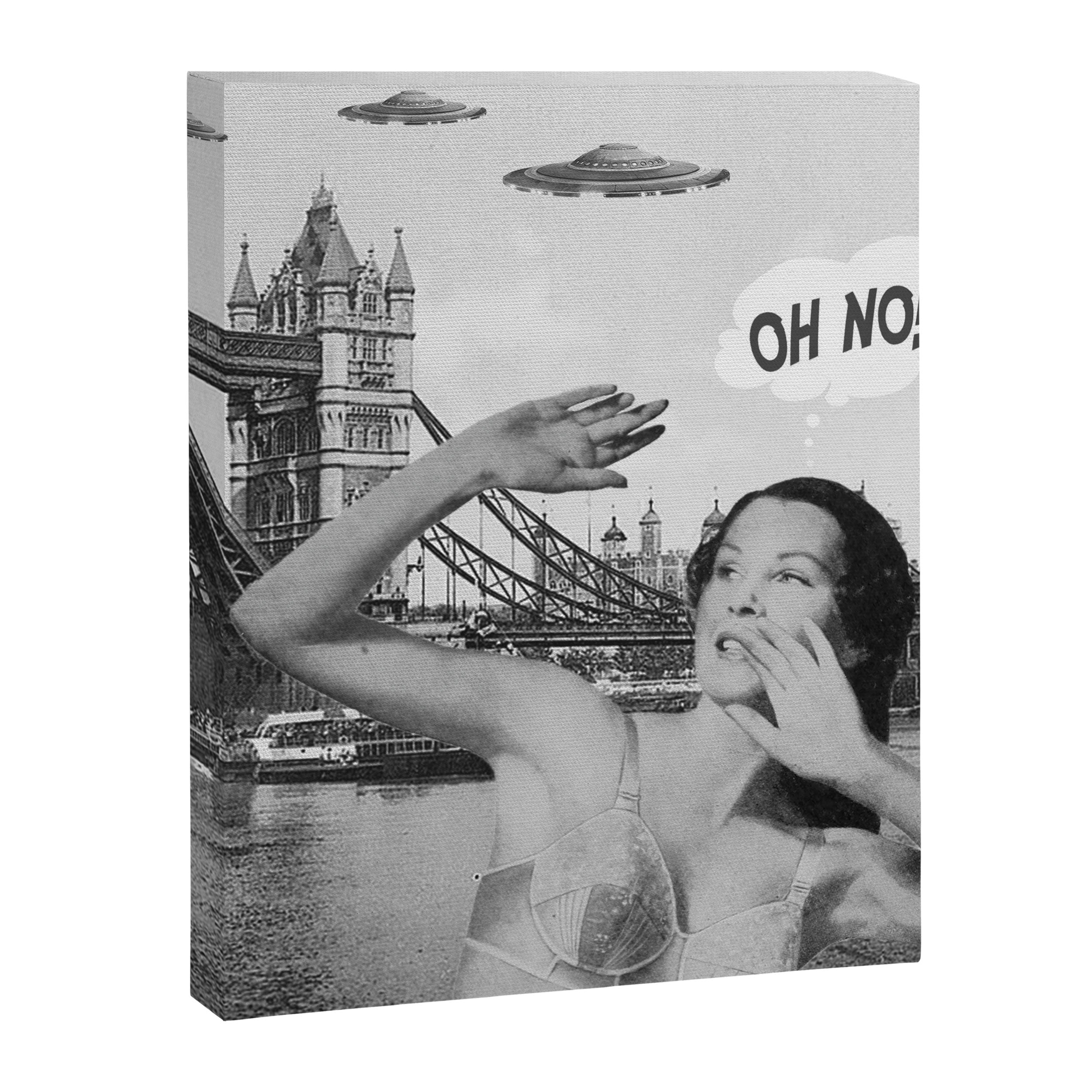 Oh no! London ca. 1950 Canvas Print Gallery Image 6
