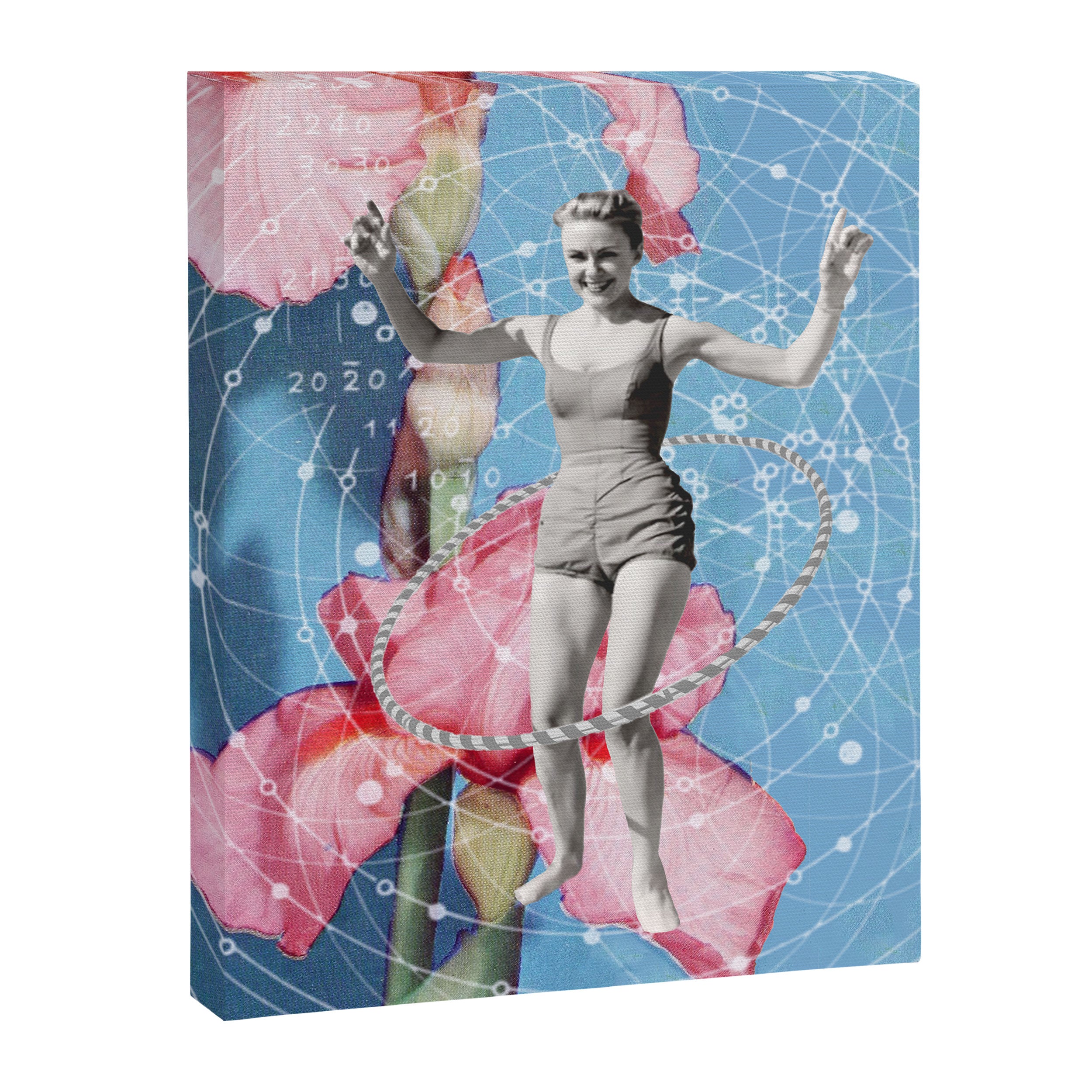 On Joy // Hula-hooping Canvas Print Gallery Image 6