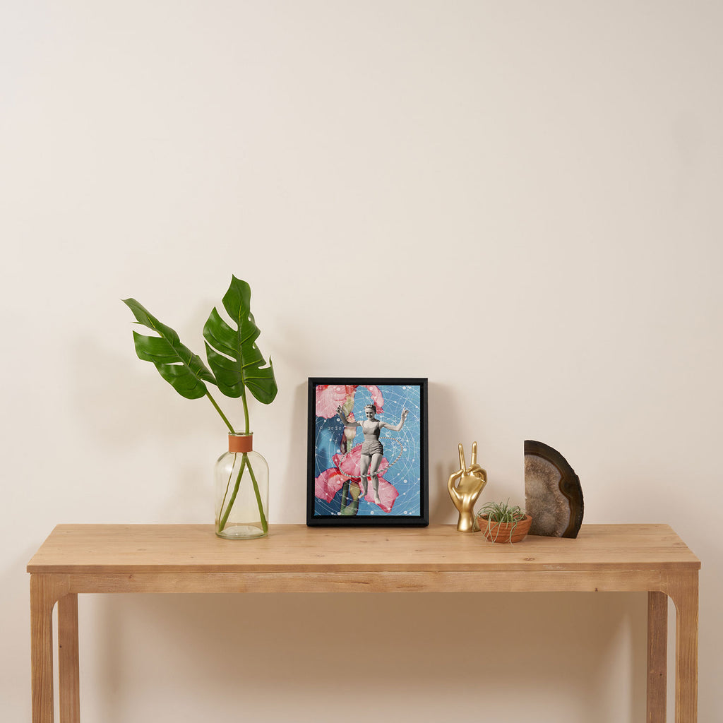 On Joy // Hula-hooping Framed Canvas Print Gallery Image 4