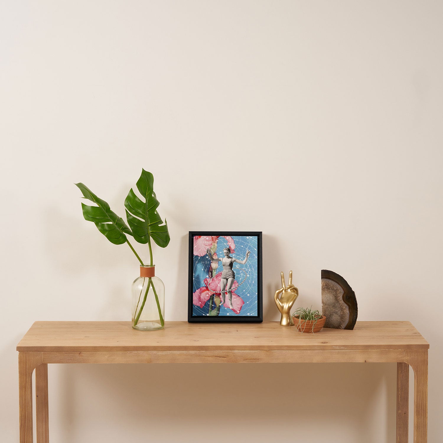 On Joy // Hula-hooping Framed Canvas Print Gallery Image 4