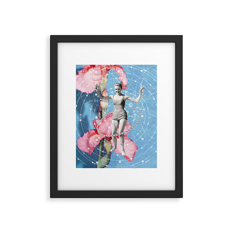 On Joy // Hula-hooping Framed Art Print Gallery Image 5