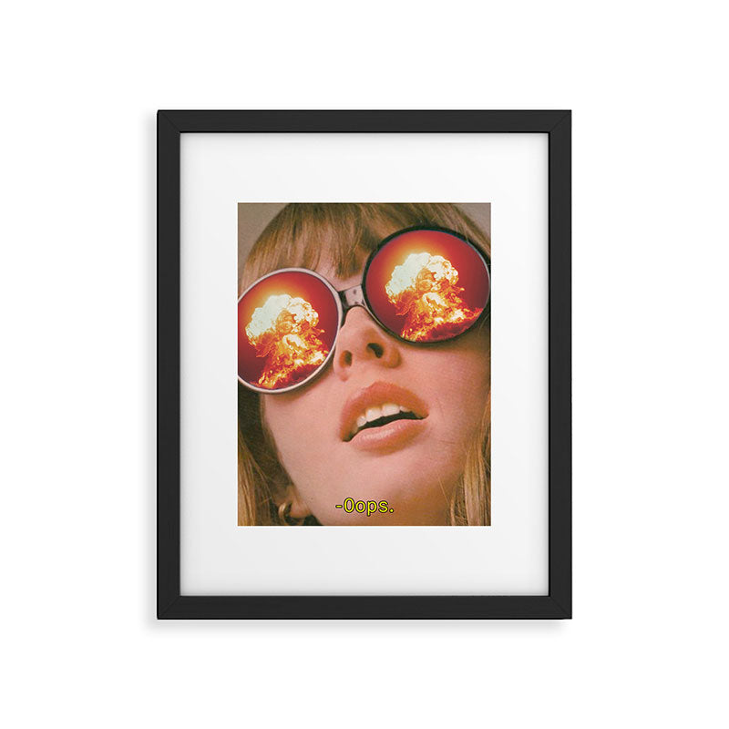 Oops Framed Art Print Gallery Image 5