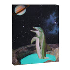 Planet Dolphin Canvas Print Gallery Image 6