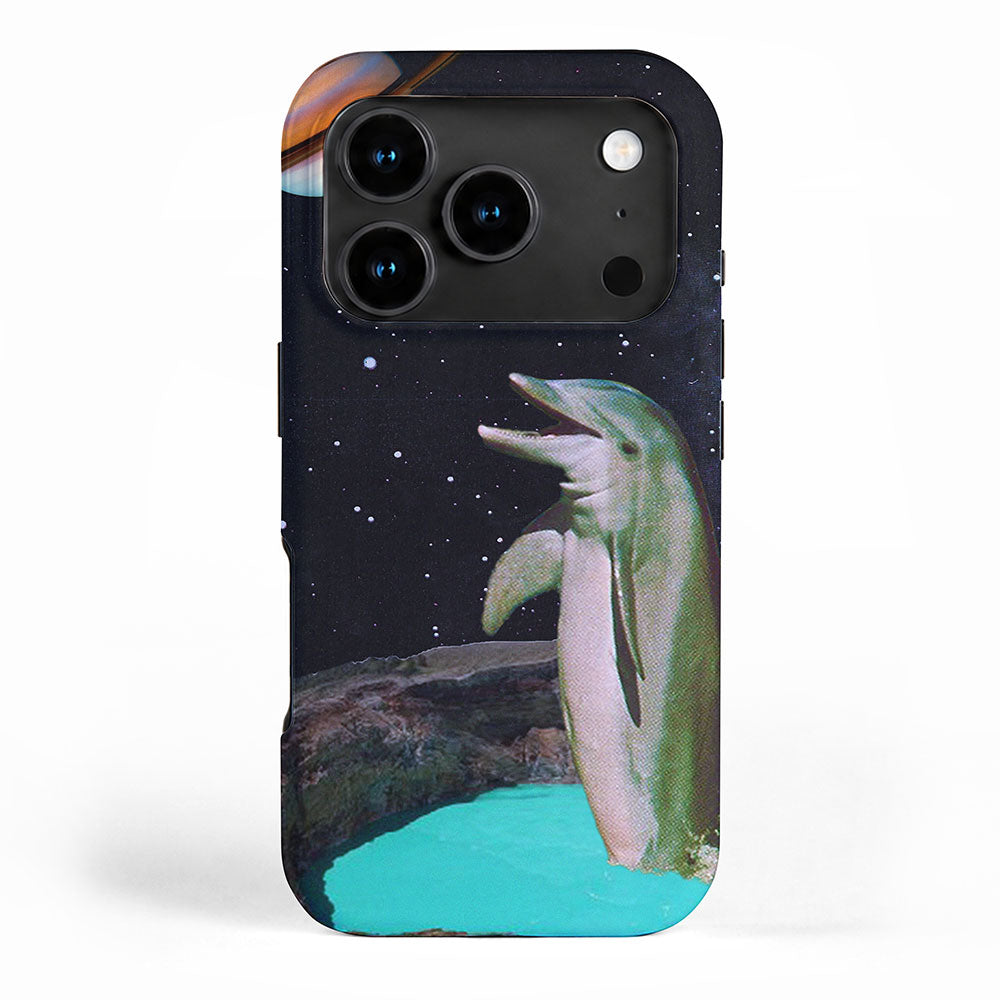 Planet Dolphin iPhone Case Gallery Image 1