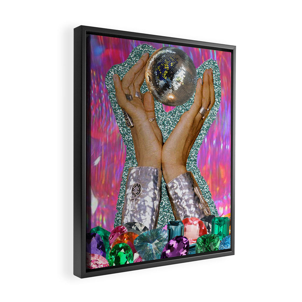 Power of Disco Framed Canvas Print Gallery Image 2