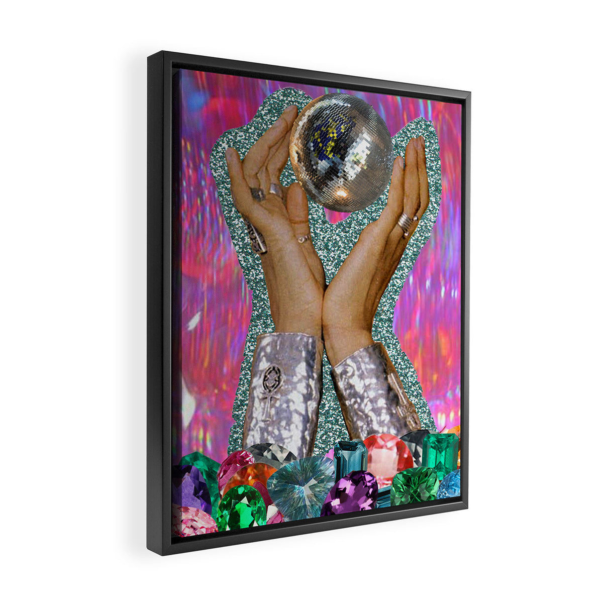 Power of Disco Framed Canvas Print Gallery Image 2
