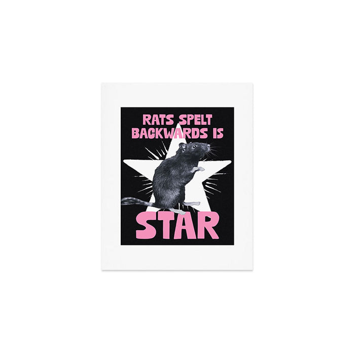 Rats spelt backwards is STAR Art Print Gallery Image 1