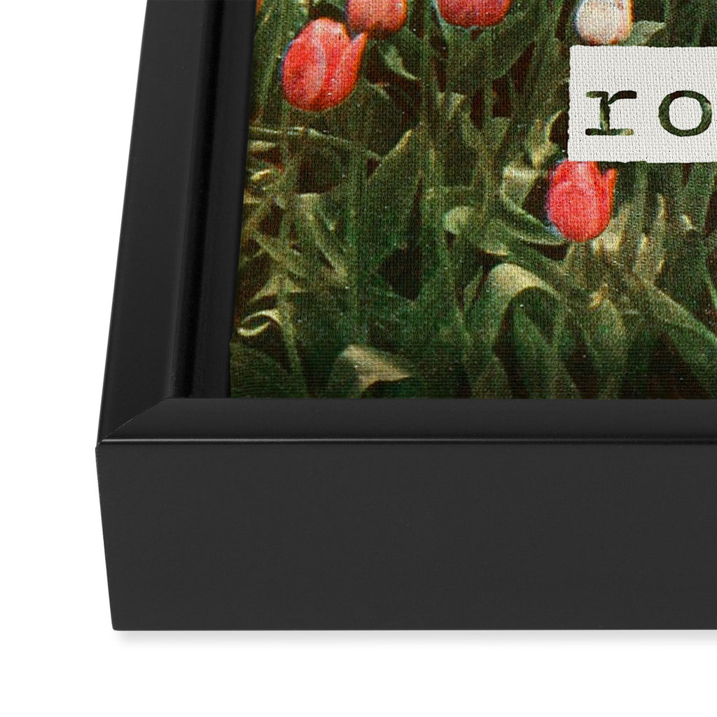 Remember to stop and smell the roses Framed Canvas Print Gallery Image 3