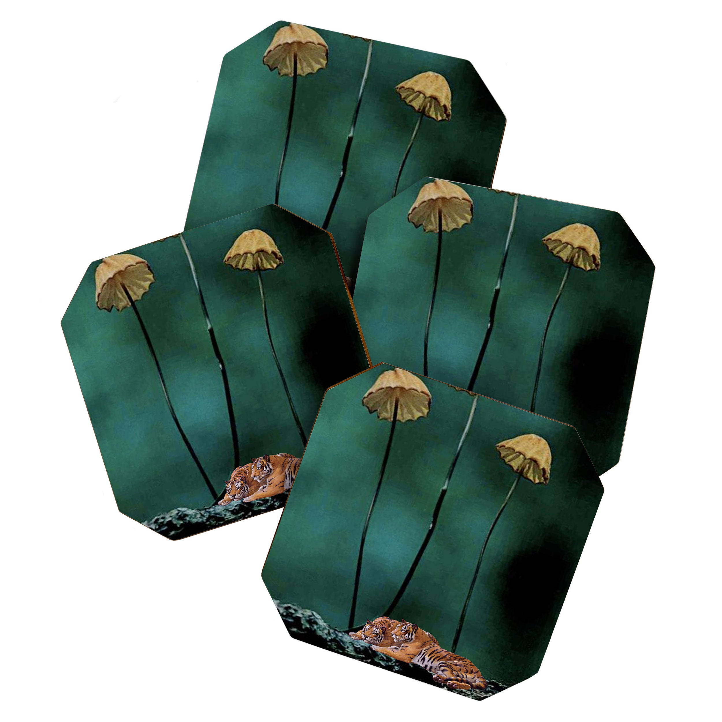 Resting Tigers Coaster Gallery Image 1