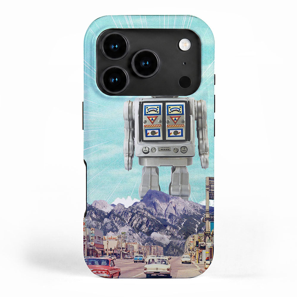 Robot in Town iPhone Case Gallery Image 1