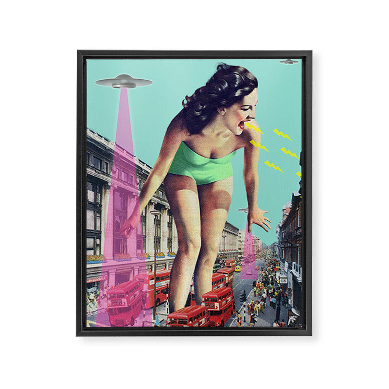 Rush Hour Madness Framed Canvas Print Gallery Image 6