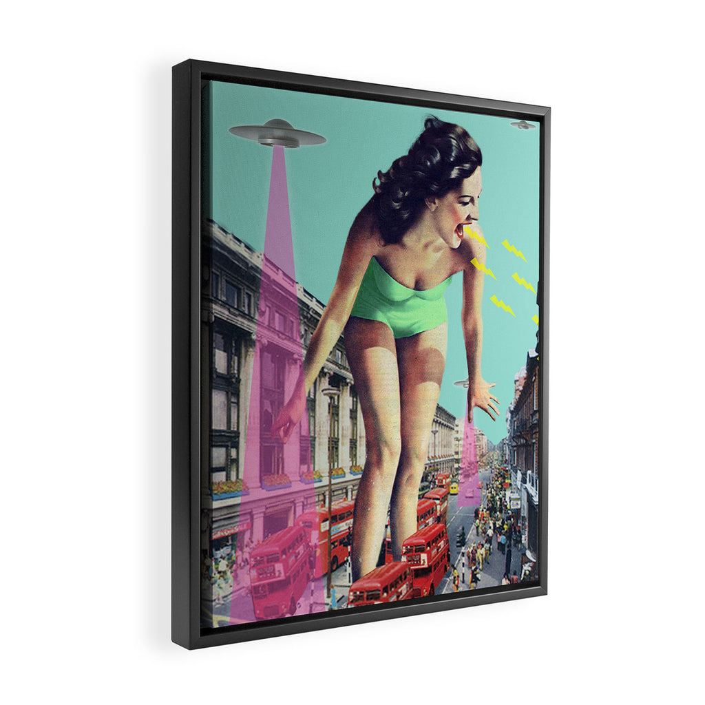 Rush Hour Madness Framed Canvas Print Gallery Image 2