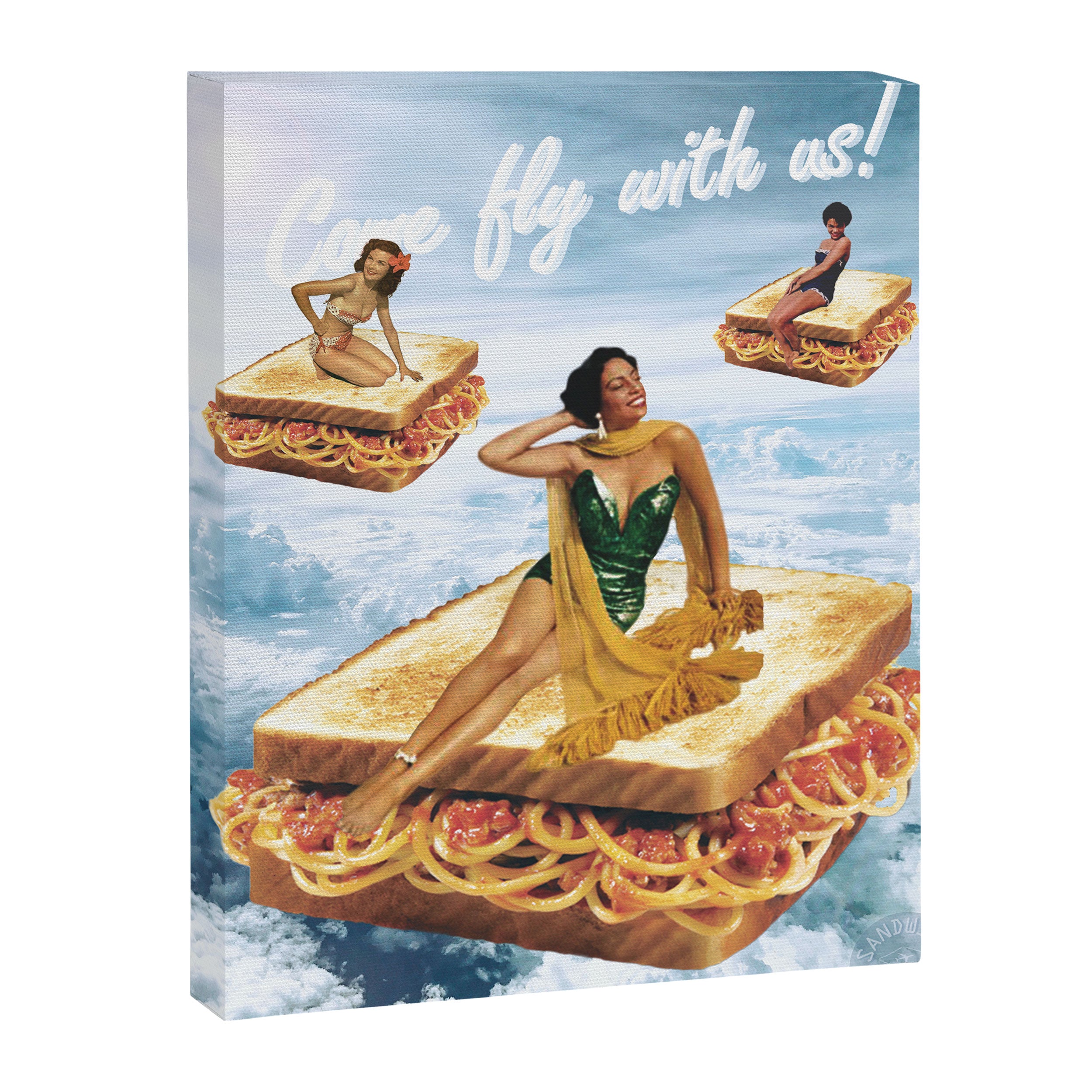 Sandwich Airlines - Come fly with us! Canvas Print Gallery Image 6