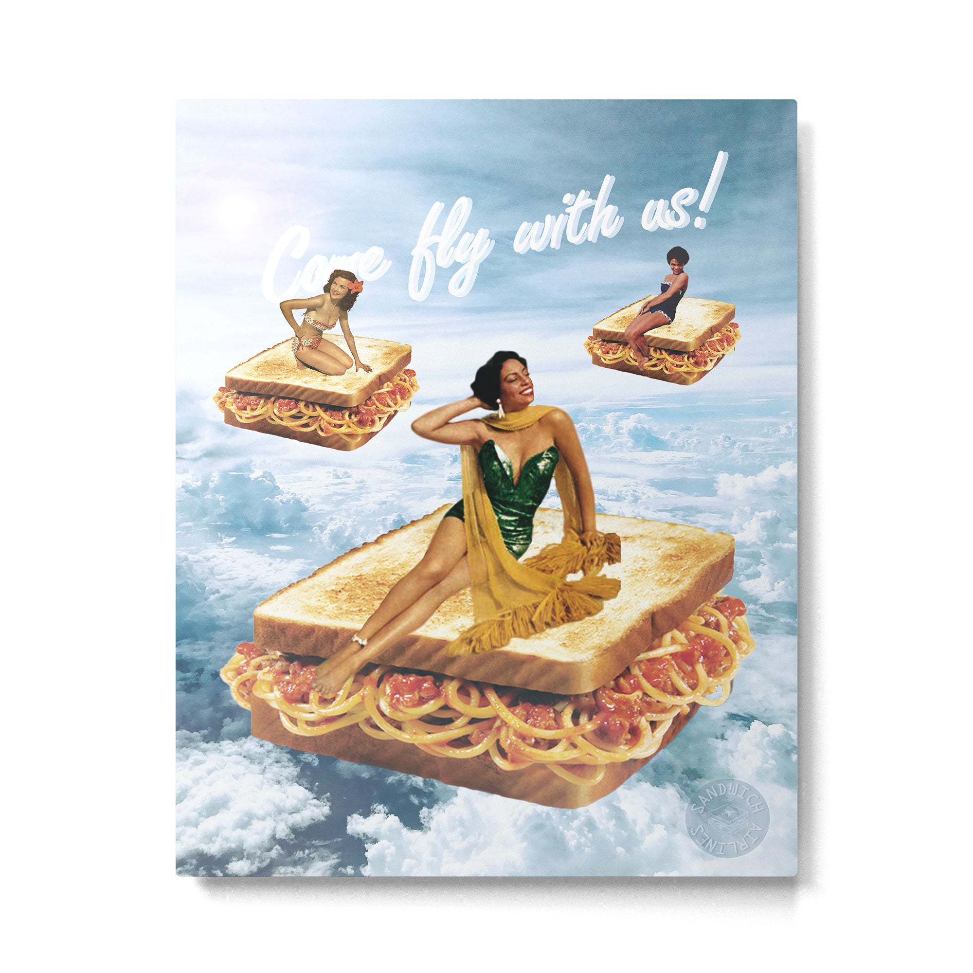 Sandwich Airlines - Come fly with us! Metal Print Gallery Image 4