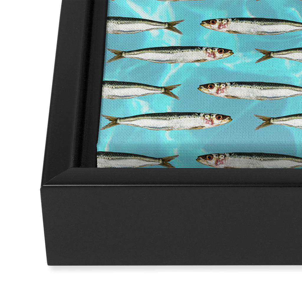 Sardines in the pool Framed Canvas Print Gallery Image 3