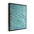 Sardines in the pool Framed Canvas Print Gallery Image 2