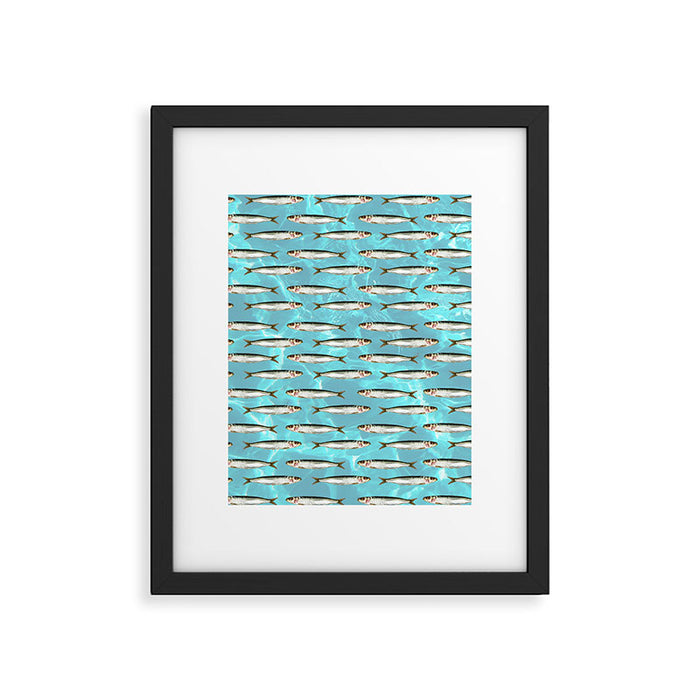 Sardines in the pool Framed Art Print Gallery Image 1