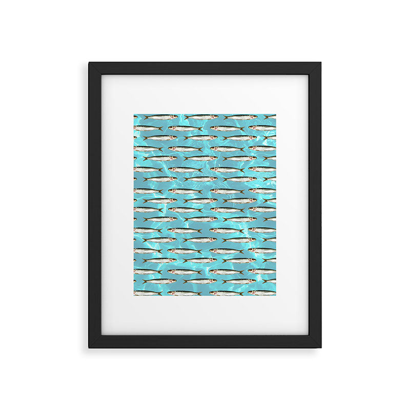 Sardines in the pool Framed Art Print Gallery Image 4