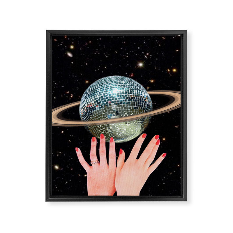 Saturn Disco Framed Canvas Print Gallery Image 8