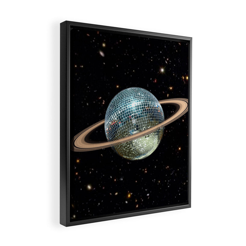 Saturn Disco II Framed Canvas Print Gallery Image 2