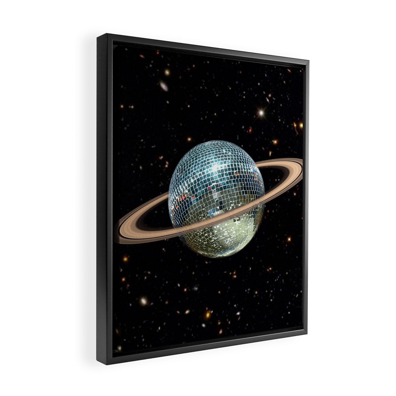 Saturn Disco II Framed Canvas Print Gallery Image 2