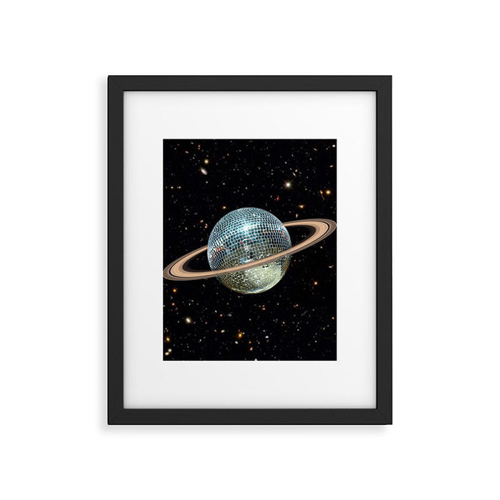 Saturn Disco II Framed Art Print Gallery Image 1