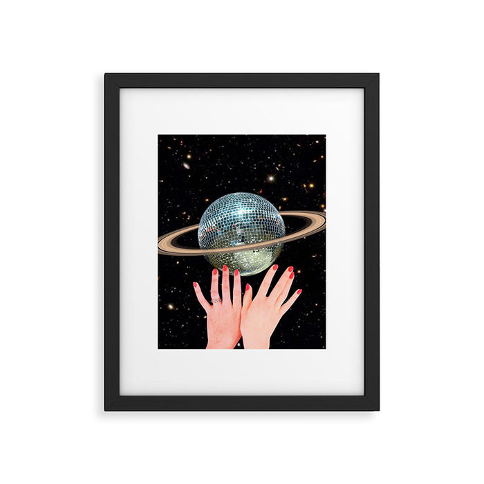 Saturn Disco Framed Art Print Gallery Image 1